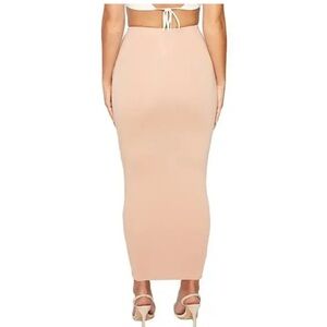 Naked Wardrobe Nude Maxi Skirt
